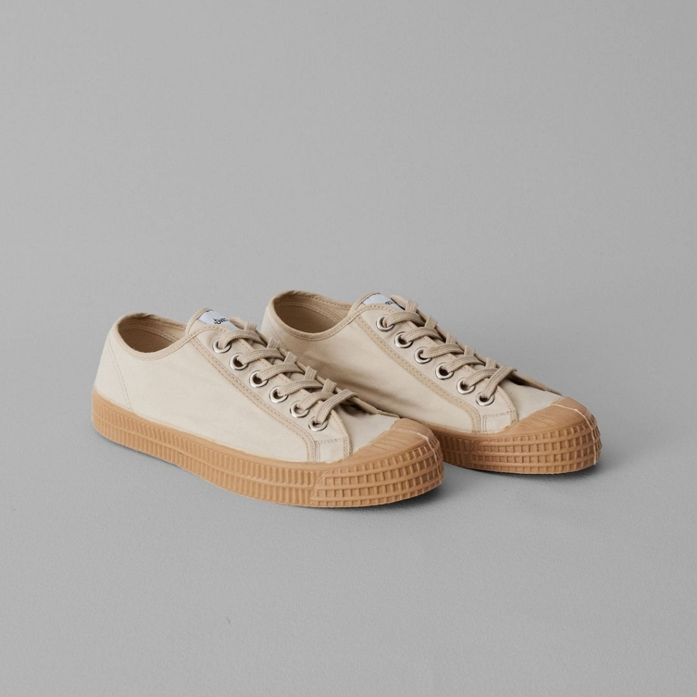 Novesta Beige Canvas Sneakers for Women
